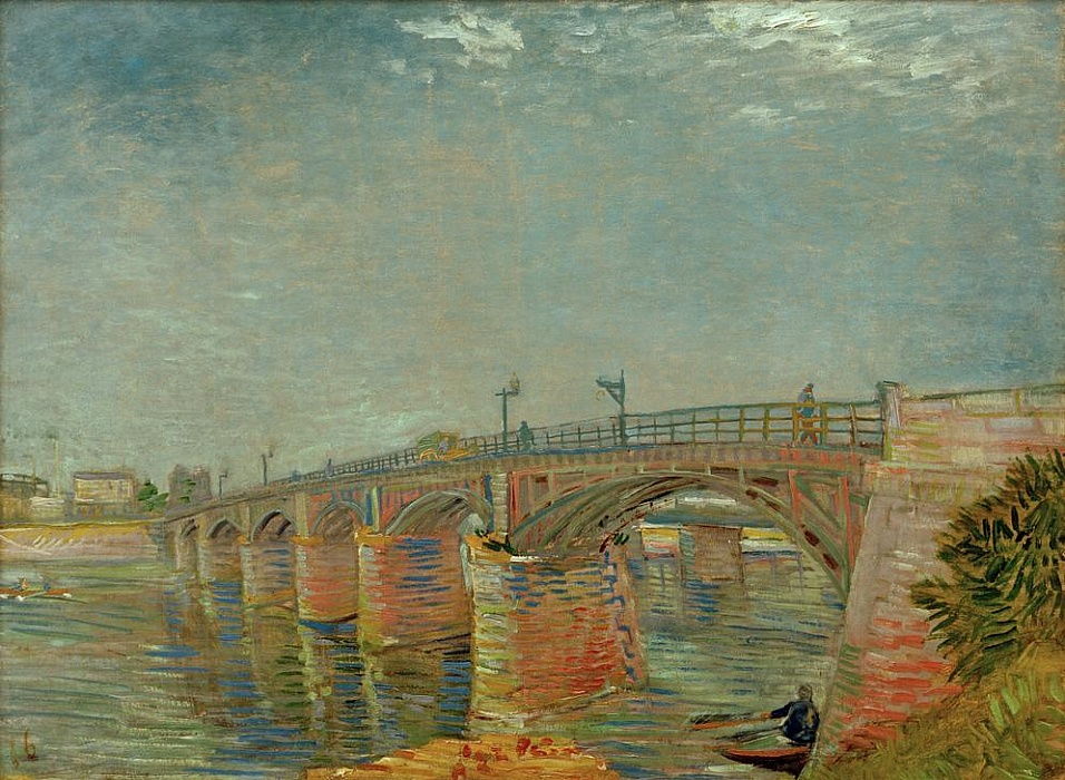 Pontes através do Sena em Asnières, 1887 - Vincent van Gogh